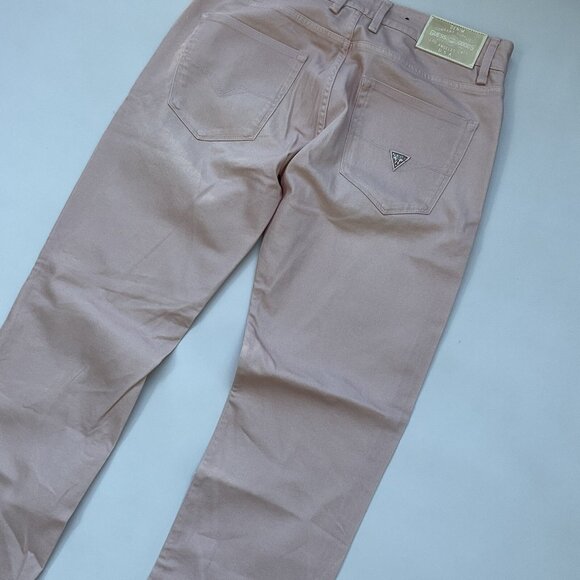 Guess Men’s Angels Slim Jeans Light Pink Size 38 - Picture 11 of 15